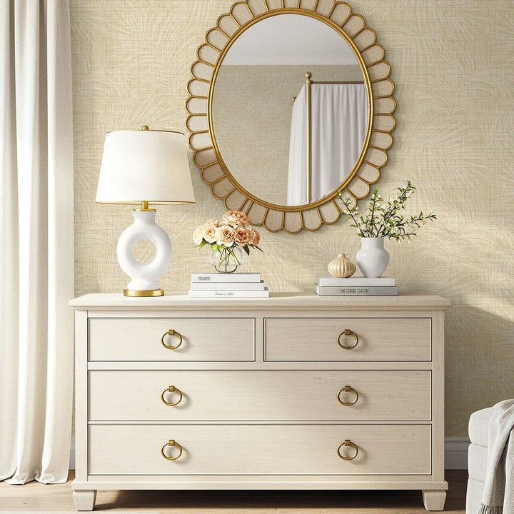 Jiva Wheat AG60905 by Seabrook Designs Designer Wallpaper