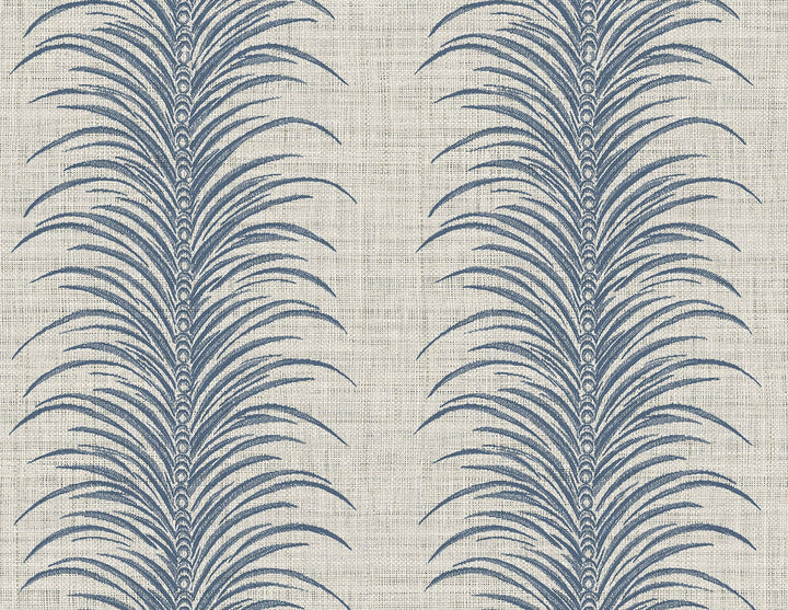 Aruna Navy Blue AG61102 by Seabrook Designs Designer Wallpaper