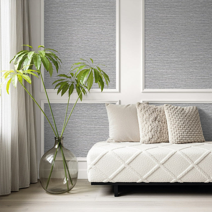 Darma Charcoal AG61508 by Seabrook Designs Designer Wallpaper