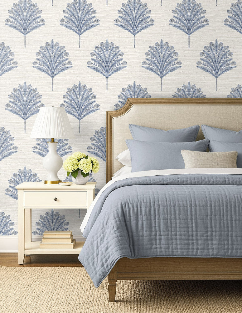 Harta Ocean Blue AG61902 by Seabrook Designs Designer Wallpaper
