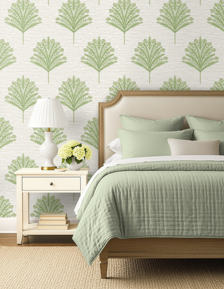 Harta Green Tea AG61904 by Seabrook Designs Designer Wallpaper