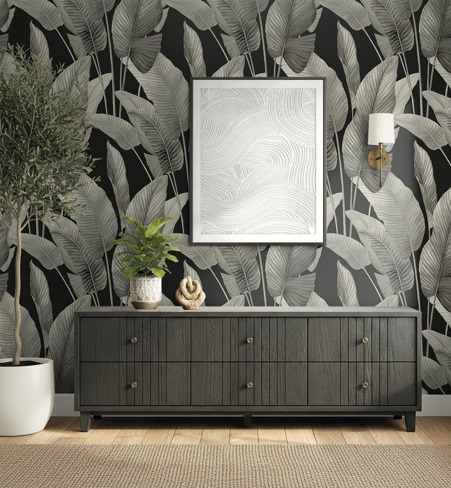 Mantra Metallic Metallic Silver AG62000 by Seabrook Designs Designer Wallpaper