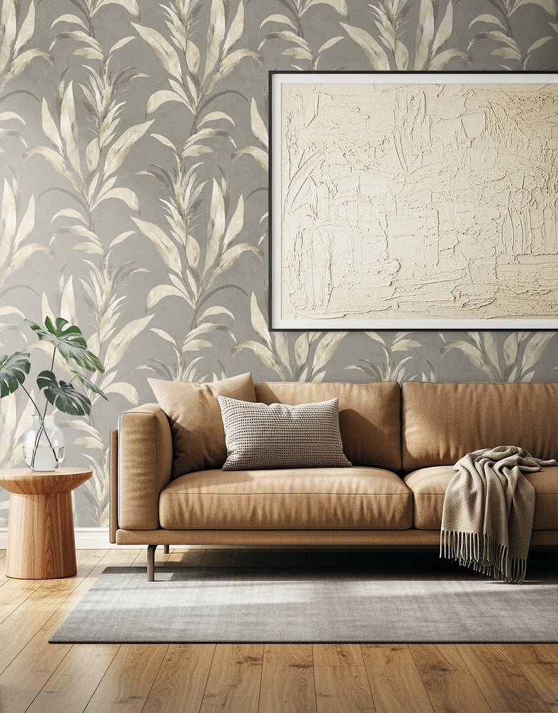 Padma Metallic Metallic Grey Fog AG62708 by Seabrook Designs Designer Wallpaper