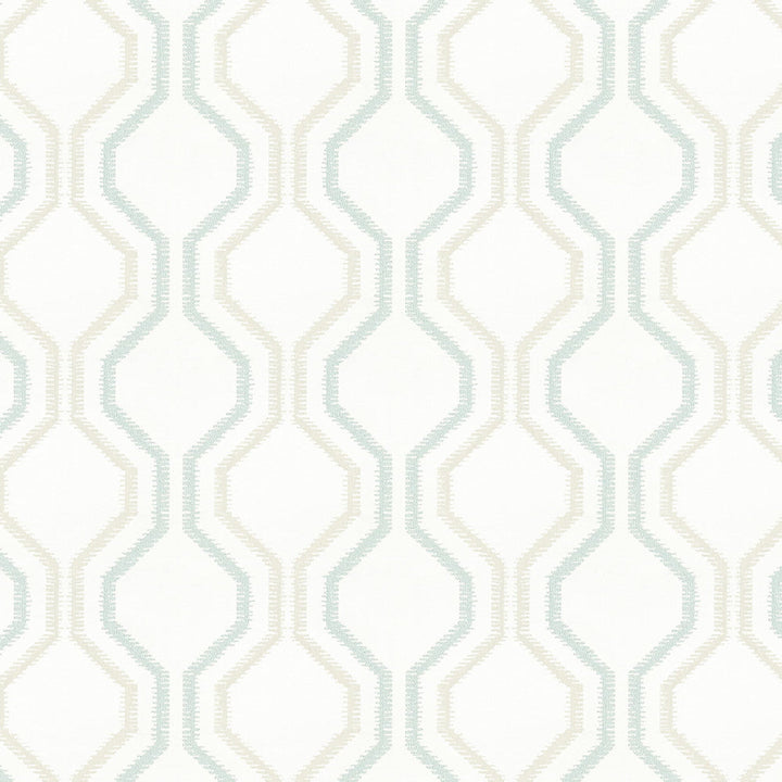 Agile 4 Glacier by Stout Designer Fabric COLOR MY WINDOW BREEZE/INK 100%POL INDIA Horizontal: 9.250 and Vertical: 9.000 54 in - Swanky Fabrics -