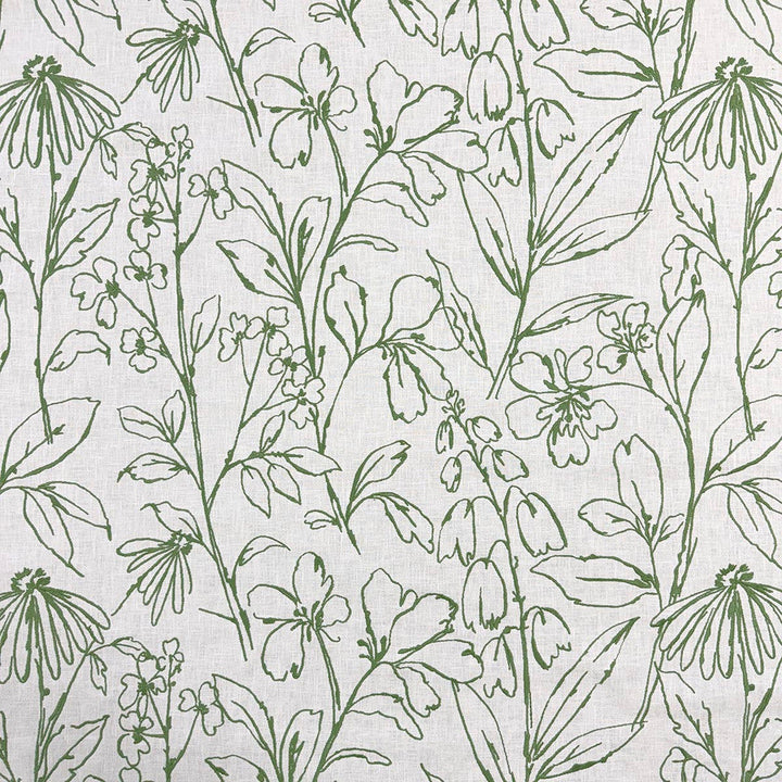 Agnes Fern by Magnolia Designer Fabric - 52% Poly, 48% Cotton, Emb: 100% Cotton India 3000 Horizontal: 25.5 and Vertical: 18.75 51 - Swanky Fabrics -