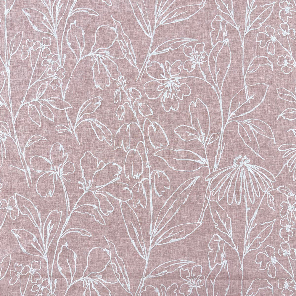 Agnes Rose by Magnolia Designer Fabric - 52% Poly, 48% Cotton, Emb: 100% Cotton India 3000 Horizontal: 25.5 and Vertical: 18.75 51 - Swanky Fabrics -