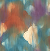 Pelican Prints Wallpaper Rainbow Clover Metallic Gold, Red-Orange, & Blue AH40301