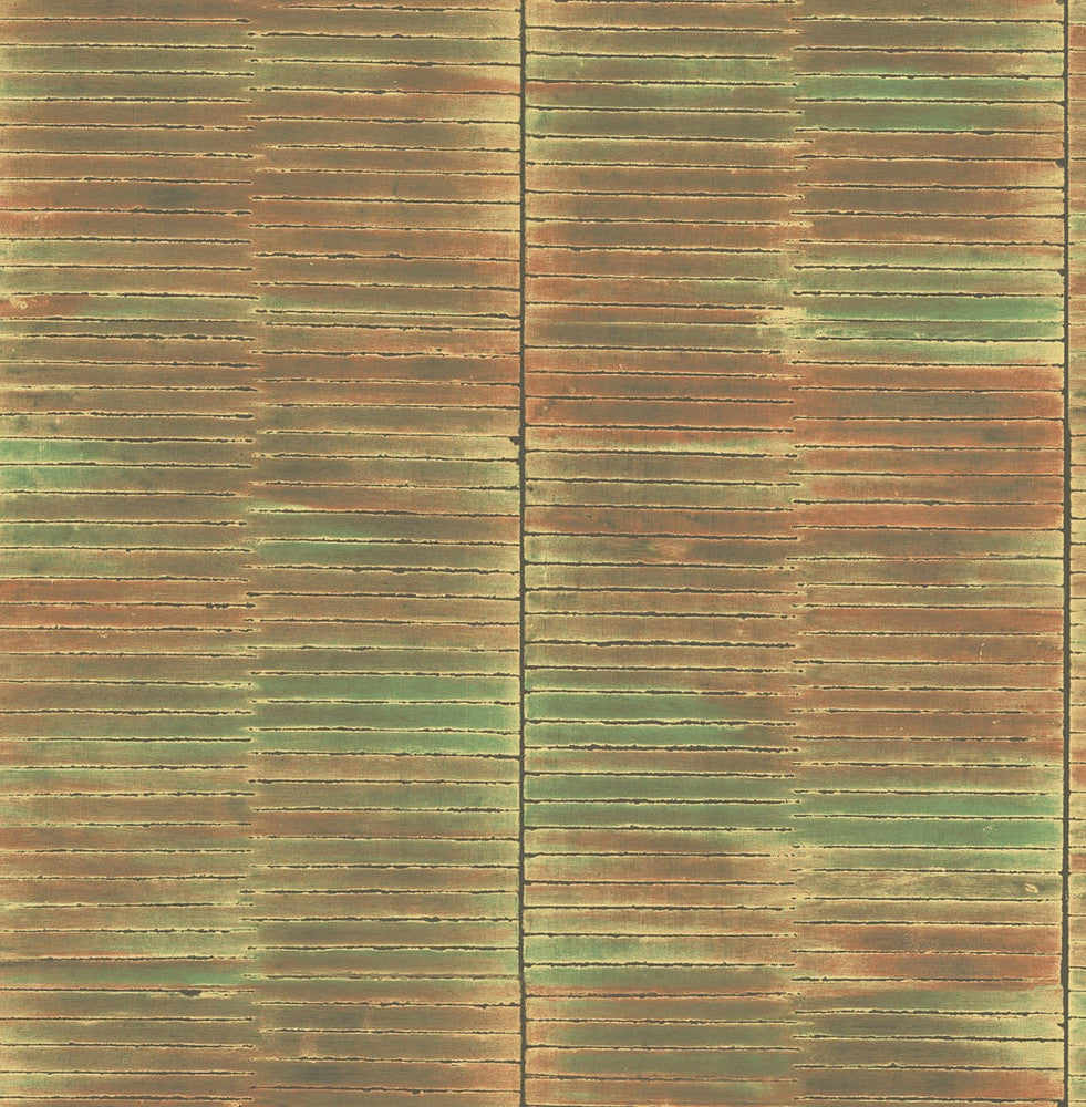 Dynasty Bamboo Spice and Metallic Gold AI41300 by Seabrook Designs Designer Wallpaper