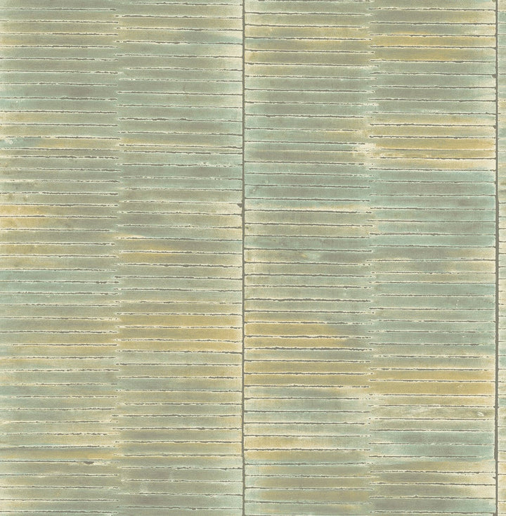 Dynasty Bamboo Sage and Metallic Pearl AI41301 by Seabrook Designs Designer Wallpaper