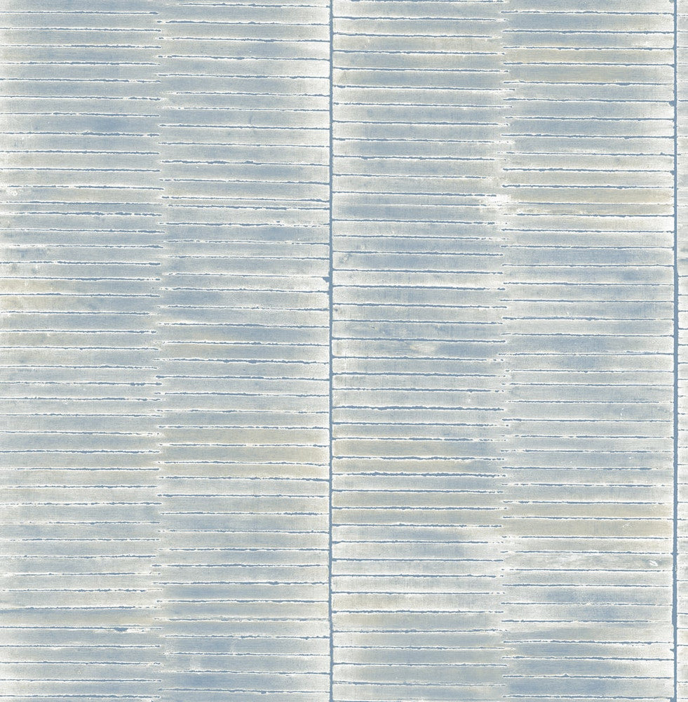 Dynasty Bamboo Periwinkle and Metallic Pearl AI41302 by Seabrook Designs Designer Wallpaper