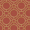 Seabrook Designs Wallpaper Silk Road Trellis Metallic Gold and Crimson AI42408