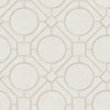 Seabrook Designs Wallpaper Silk Road Trellis Metallic Pearl and Off-White AI42411