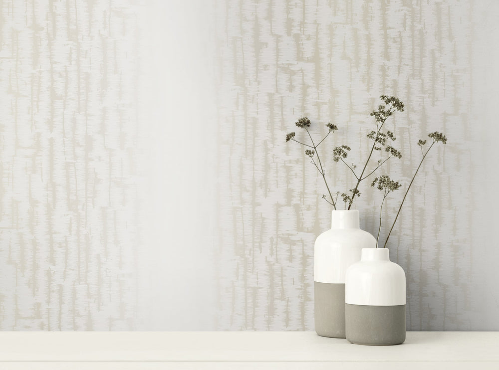 Koi Texture Gold and Off-White AI42507 by Seabrook Designs Designer Wallpaper