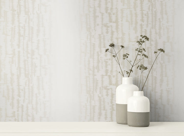 Koi Texture Gold and Off-White AI42507 by Seabrook Designs Designer Wallpaper