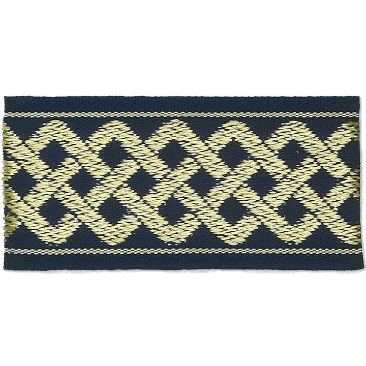 Aiden 1 Navy by Stout Designer Trim HARMONY TRIM 58%POL 42%SVI CHINA Horizontal: 0 and Vertical: 0 2 in - Swanky Fabrics -