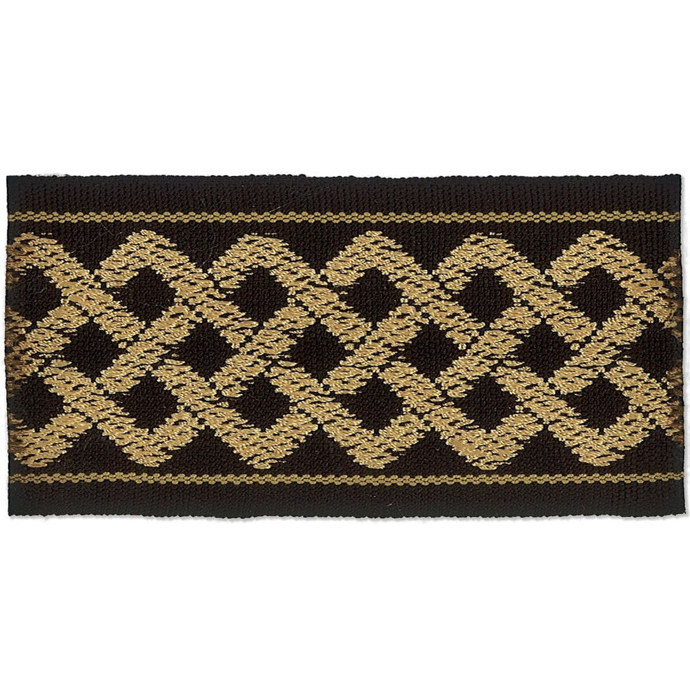 Aiden 6 Onyx by Stout Designer Trim HARMONY TRIM 58%POL 42%SVI CHINA </p><p>Repeat: 0 2 in - Swanky Fabrics -