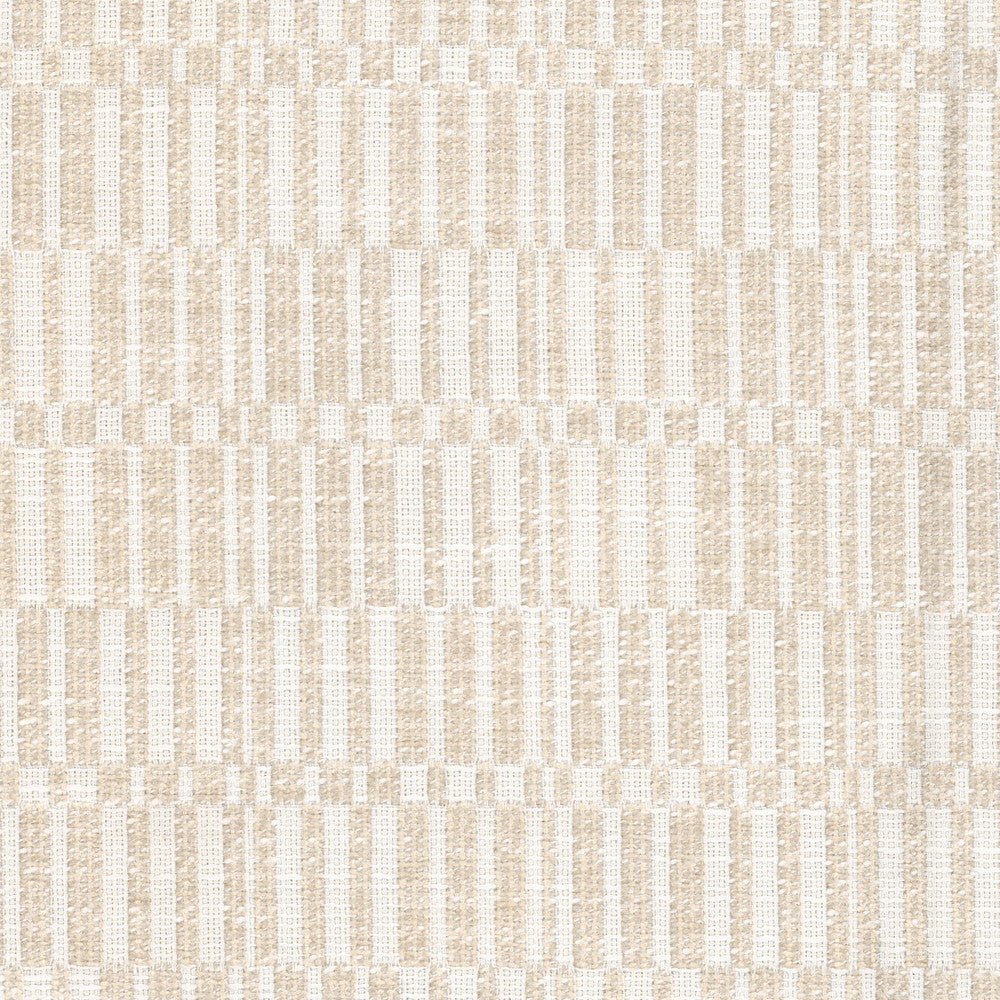 Akasha 3 Sand by Stout Designer Fabric LIVING IS EASY BONE/WHEAT 90%POL 10%COT INDIA Horizontal: 4.500 and Vertical: 5.250 54 in - Swanky Fabrics -