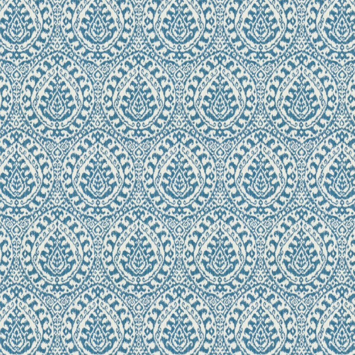 Alakazoo 1 Wedgewood by Stout Designer Fabric Rainbow Library Porcelain/Royal 51% Cotton 49% Polyester CHINA CATB 117-2013 WYZENBEEK 35 000 DOUBLE RUB WEAR TEST (HEAVY DUTY) Horizontal: 7.5 and Vertical: 14.25 56 in - Swanky Fabrics -