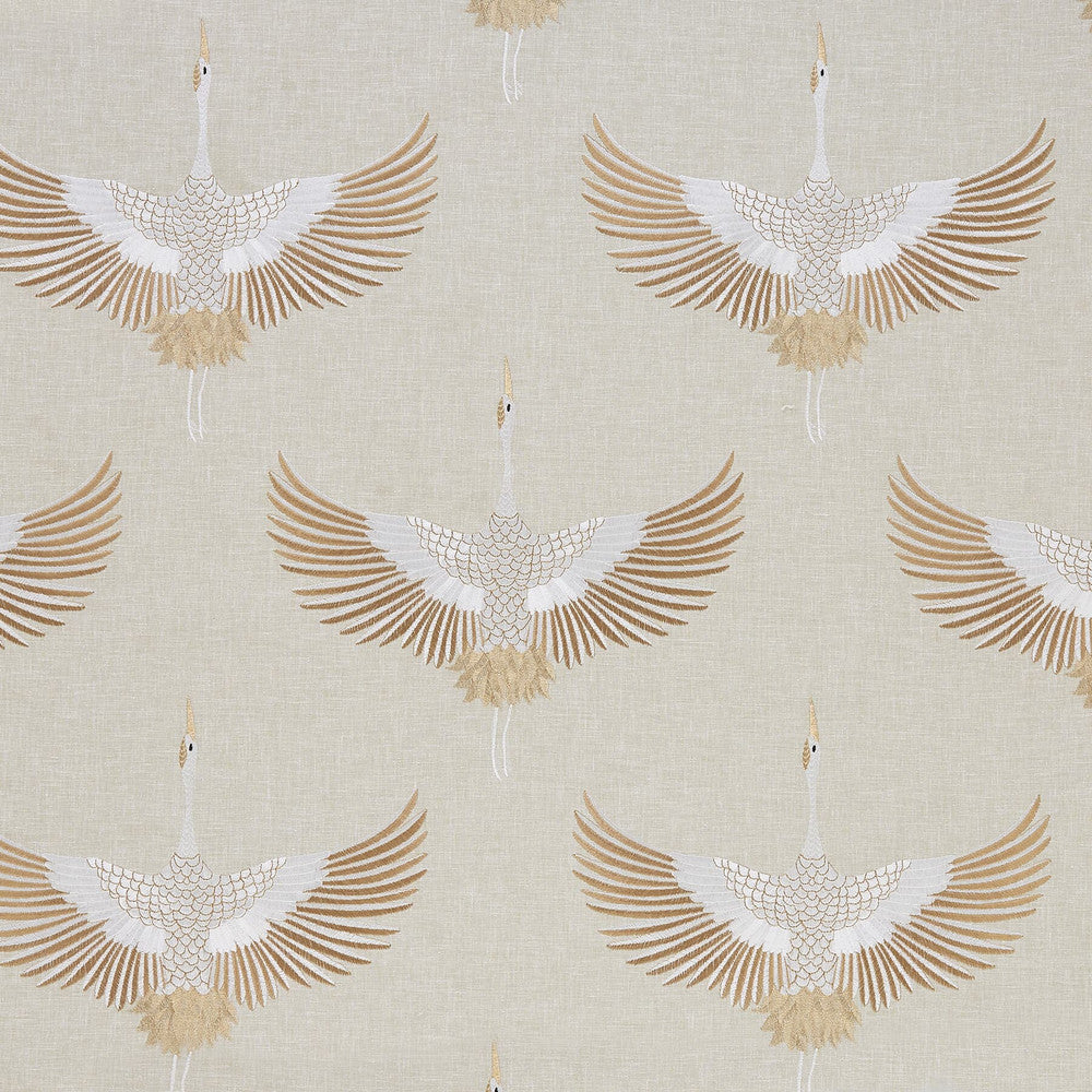 Aldrin 1 Sandalwood by Marcus William Designer Fabric KAI/MARCUS WILLIAM ARAVALLI 52%POL 48%COT %BEMB INDIA Horizontal: 17.125 and Vertical: 18.875 55 in - Swanky Fabrics -