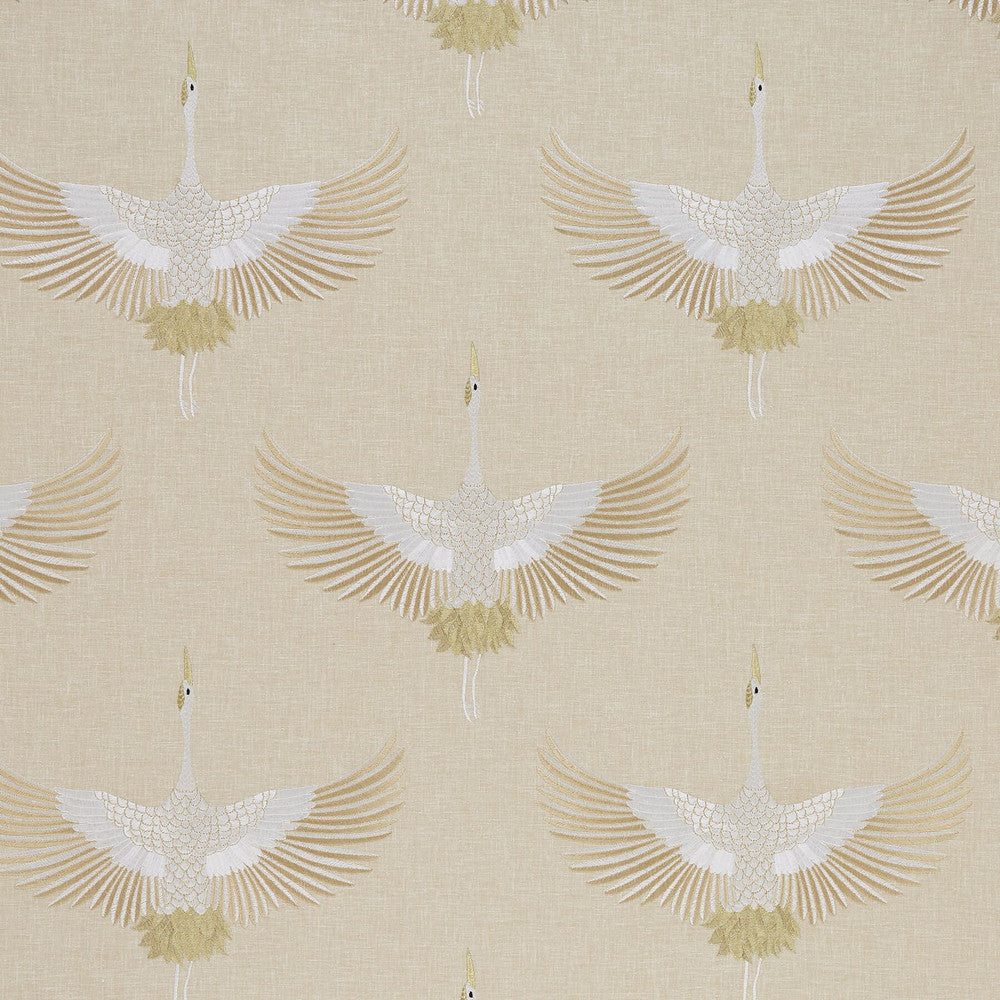 Aldrin 3 Chardonnay by Marcus William Designer Fabric KAI/MARCUS WILLIAM ARAVALLI 52%POL 48%COT %BEMB INDIA </p><p>Repeat: 18.875 55 in - Swanky Fabrics -