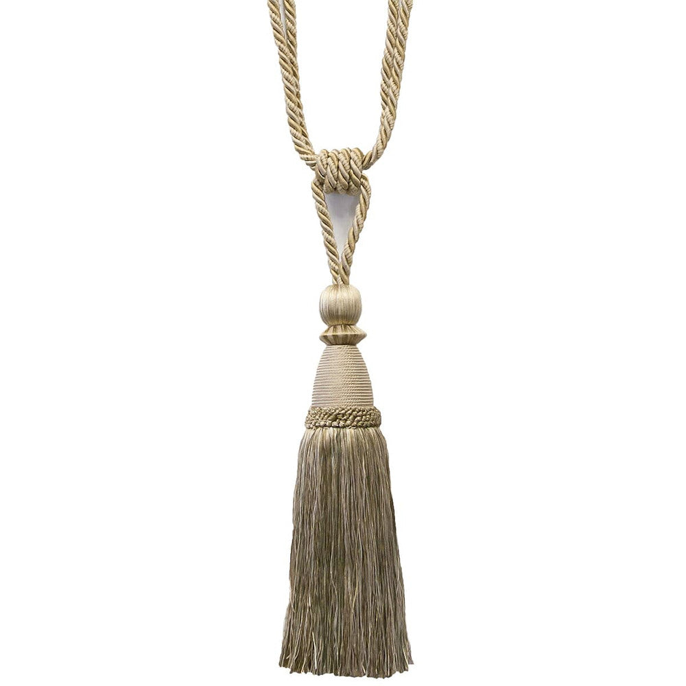 Alhambra 25 Jute by Stout Designer Trim Art Of Design Trim-2 Tassel Fringe 85% Spun Viscose 15% Cotton CHINA Horizontal: 0 and Vertical: 0 12 in - Swanky Fabrics -