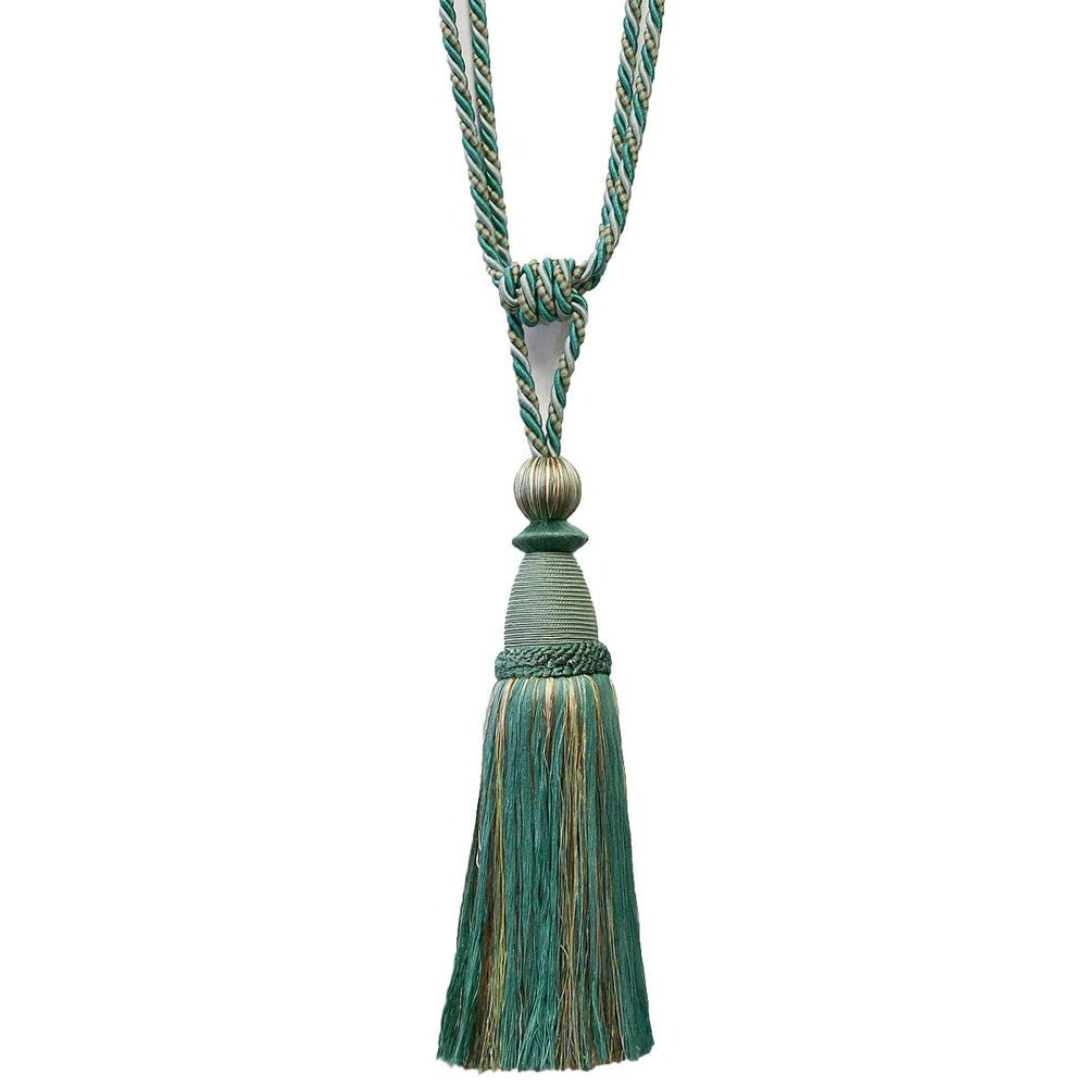 Alhambra 27 Pacific by Stout Designer Trim Art Of Design Trim-2 Tassel Fringe 85% Spun Viscose 15% Cotton CHINA Horizontal: 0 and Vertical: 0 12 in - Swanky Fabrics -