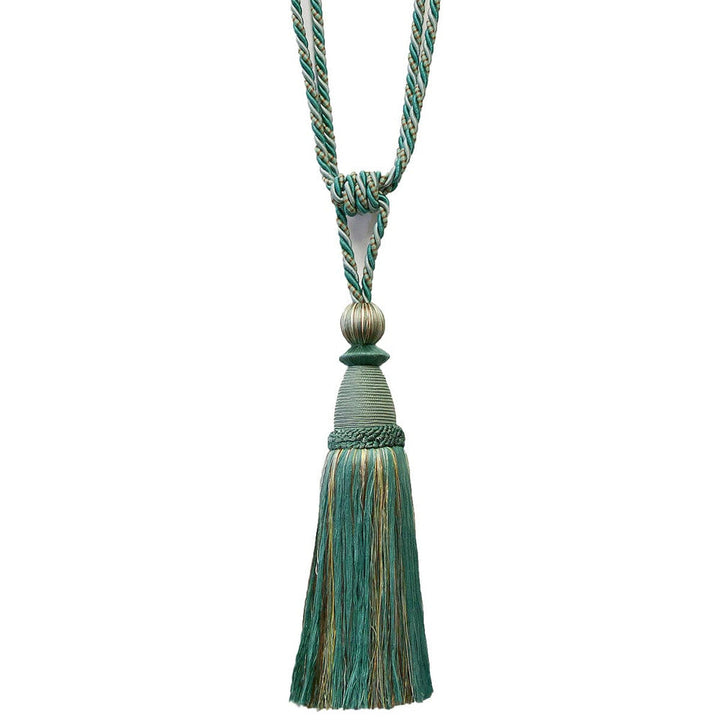 Alhambra 27 Pacific by Stout Designer Trim Art Of Design Trim-2 Tassel Fringe 85% Spun Viscose 15% Cotton CHINA Horizontal: 0 and Vertical: 0 12 in - Swanky Fabrics -