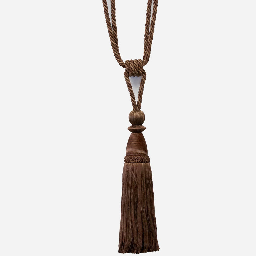 Alhambra 3 Cocoa by Stout Designer Trim Art Of Design Trim-2 Tassel Fringe 85% Spun Viscose 15% Cotton CHINA Horizontal: 0 and Vertical: 0 12 in - Swanky Fabrics -