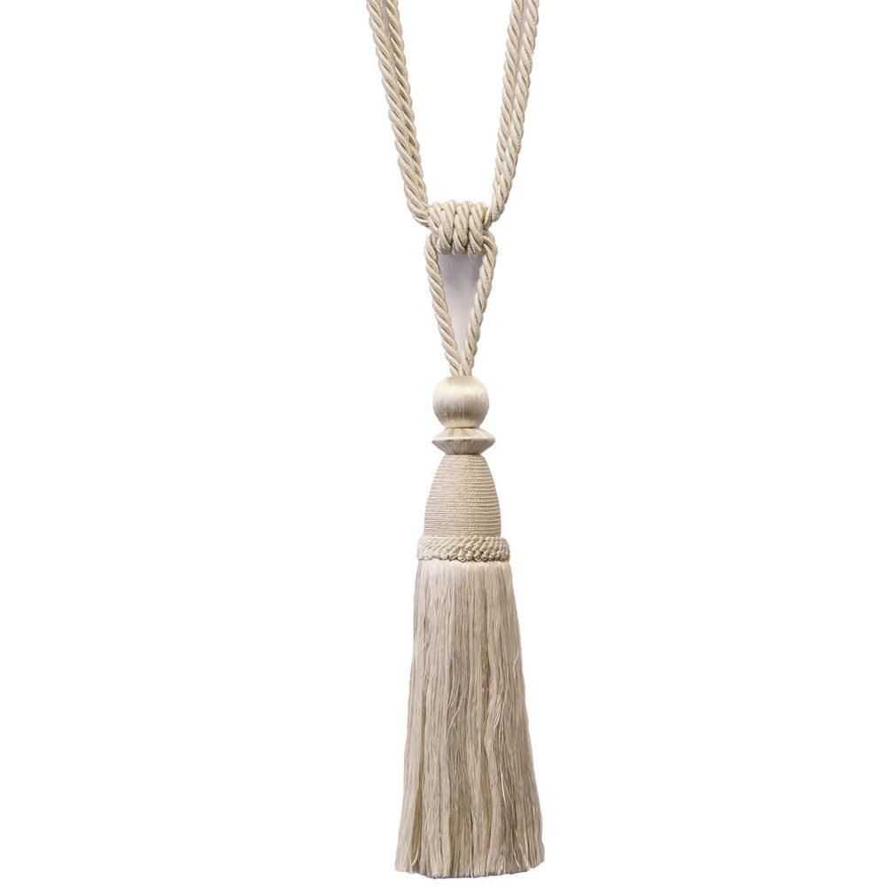 Alhambra 6 Vanilla by Stout Designer Trim ART OF DESIGN TRIM-2 TASSEL FRINGE 85%SVI 15%COT CHINA Horizontal: 0.000 and Vertical: 0.000 12 in - Swanky Fabrics -
