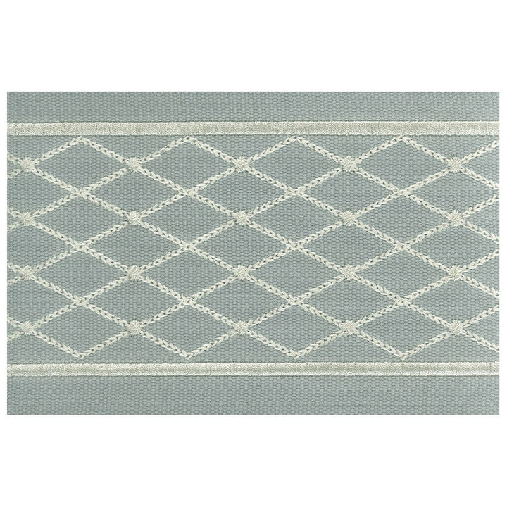 Aloof 3 Pewter by Stout Designer Trim Illumination Trim 100% Cotton 100% SVT INDIA Horizontal: 1.25 and Vertical: 0 4 in - Swanky Fabrics -