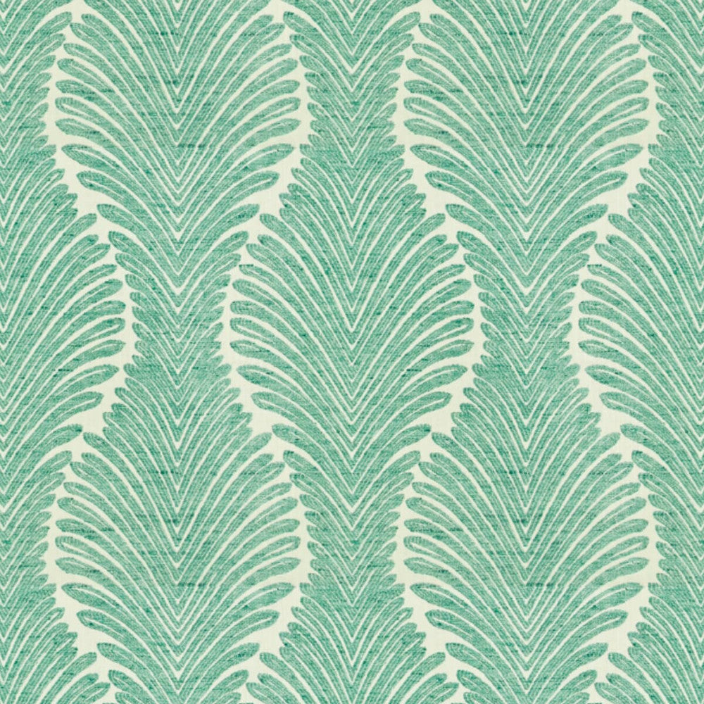 Alphabet 1 Lagoon by Stout Designer Fabric RAINBOW LIBRARY SPA/TEAL 59%POL 41%COT INDIA MARTINDALE WEAR TEST (25 000 CIRCULAR RUBS) Horizontal: 13.5 and Vertical: 17 54 in - Swanky Fabrics -