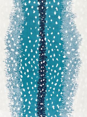 Antelope Peacock ALBOHE0005 by Old World Weavers Designer Fabric ANTELOPE 76% VISCOSE 24% ACRYLIC BELGIUM MEDIUM DUTY Horizontal: 37.5" and Vertical: 27" 55 - Swanky Fabrics -