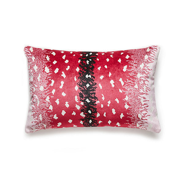 Antelope Pillow 14 X 22 - Raspberry ALLBOHEPILL0006 by Scalamandre Designer Pillow