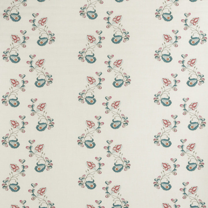 Psycho Sprig Tropical Blue by Kravet Couture Designer Fabric ANDREW MARTIN KIT KEMP VISCOSE - 67%;LINEN - 33% United Kingdom MEDIUM Horizontal: 7 and Vertical: 8.5 54.5 - Swanky Fabrics -