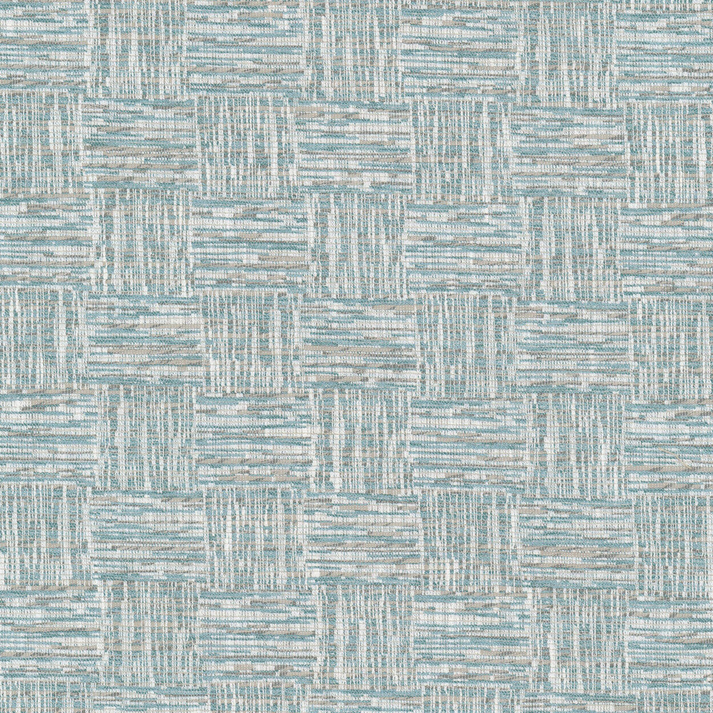 Amazement 1 Caribbean by Stout Designer Fabric RAINBOW LIBRARY VAPOR/SEAGLASS 68%POL 32%COT INDIA Horizontal: 13.500 and Vertical: 6.500 54 in - Swanky Fabrics -