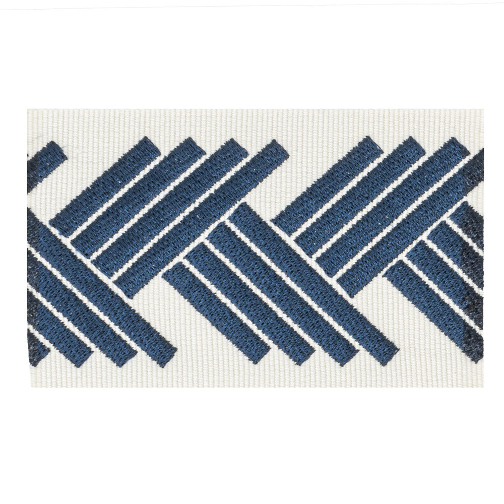 Amhearst 1 Blueberry by Stout Trim Stout Trim Amhearst 1 BlueberryTrim VISIONS OF COLOR TRIM 99%SVI 1%POL CHINA </p><p>Repeat: H: 2.750, V: 0.000 2.5 in - Fabric Carolina -