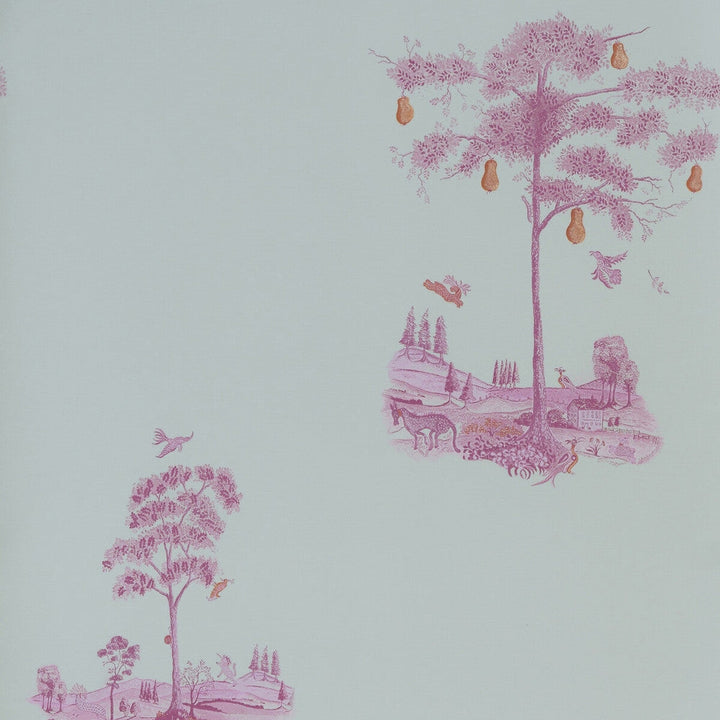 Pear Tree Sunrise Pink by Kravet Couture Designer Wallcovering ANDREW MARTIN KIT KEMP WOOD PULP - 45%;BINDER - 20%;MINERAL FILLERS - 20%;POLYESTER - 15% United Kingdom - Horizontal: 10.5 and Vertical: 11.5 27 - Swanky Fabrics -
