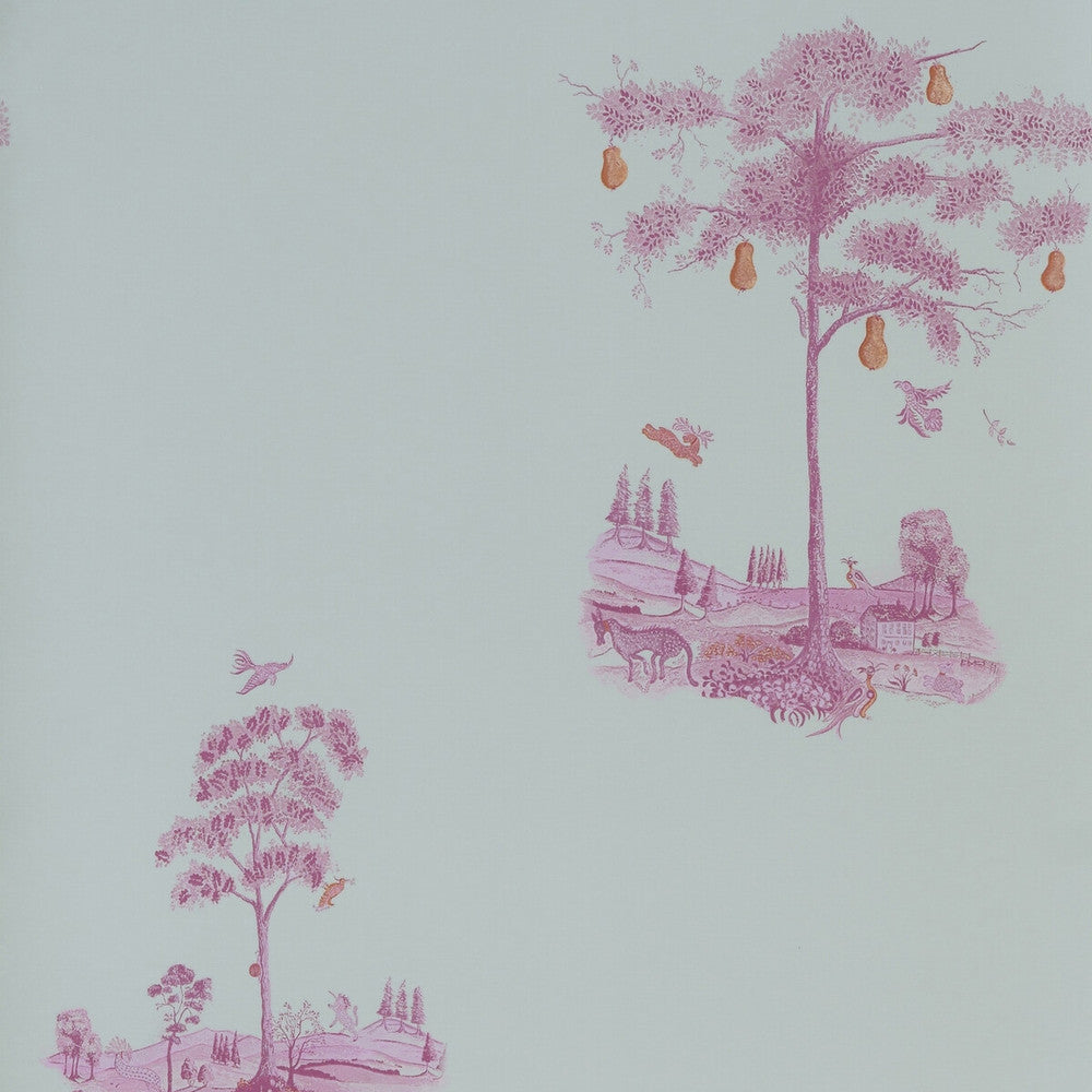 Pear Tree Sunrise Pink by Kravet Couture Designer Wallcovering ANDREW MARTIN KIT KEMP WOOD PULP - 45%;BINDER - 20%;MINERAL FILLERS - 20%;POLYESTER - 15% United Kingdom Horizontal: 10.5 and Vertical: 11.5 27 - Swanky Fabrics -