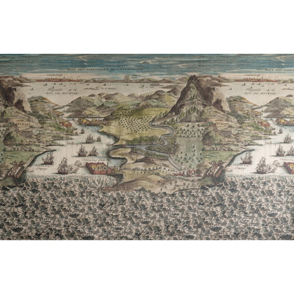 Constantinople 316 by Kravet Couture Designer Wallcovering ANDREW MARTIN SCHOLAR WOOD PULP - 45%;BINDER - 20%;MINERAL FILLERS - 20%;POLYESTER - 15% United Kingdom Horizontal: 110.24 and Vertical: 137.8 110.25 - Swanky Fabrics -