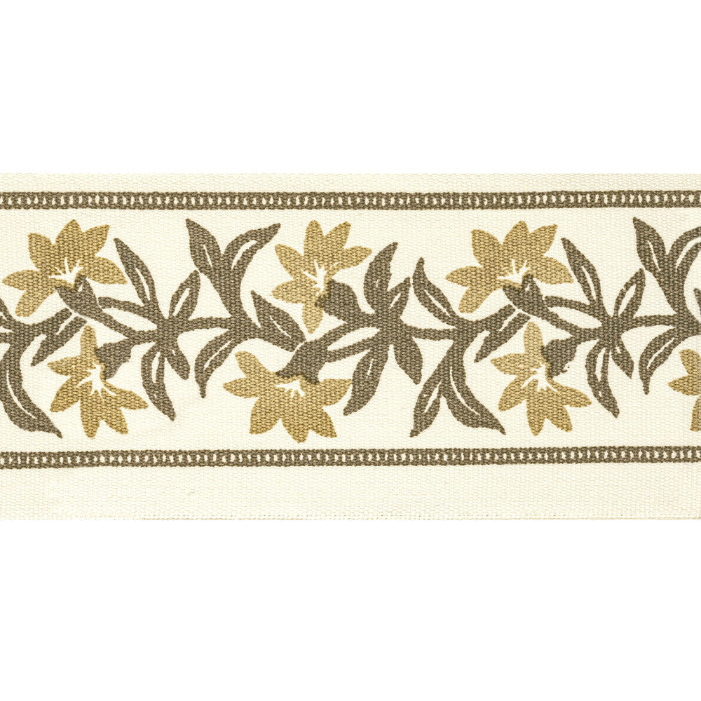 Ansonia Tape 6 Chestnut by Stout Trim Stout Trim Ansonia Tape 6 ChestnutTrim NATURAL BEAUTY TRIM 100%COT INDIA </p><p>Repeat: H: 4.000, V: 5.250 4 in - Fabric Carolina -
