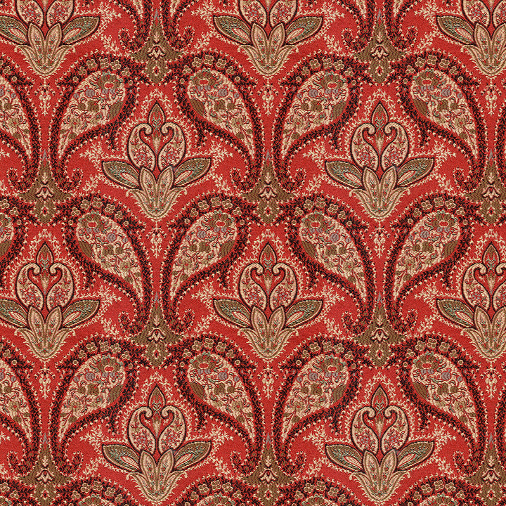 Marie 17 Ruby Slipper by ABBEYSHEA Designer Fabric N/A 100% Polyester China 80,000 Double Rubs </p><p>Repeat: Horizontal: 6.75" (17.1 cm) Across the Roll and Vertical: 13.5" (34.2 cm) Up the Roll 54" (137 cm) - Swanky Fabrics -