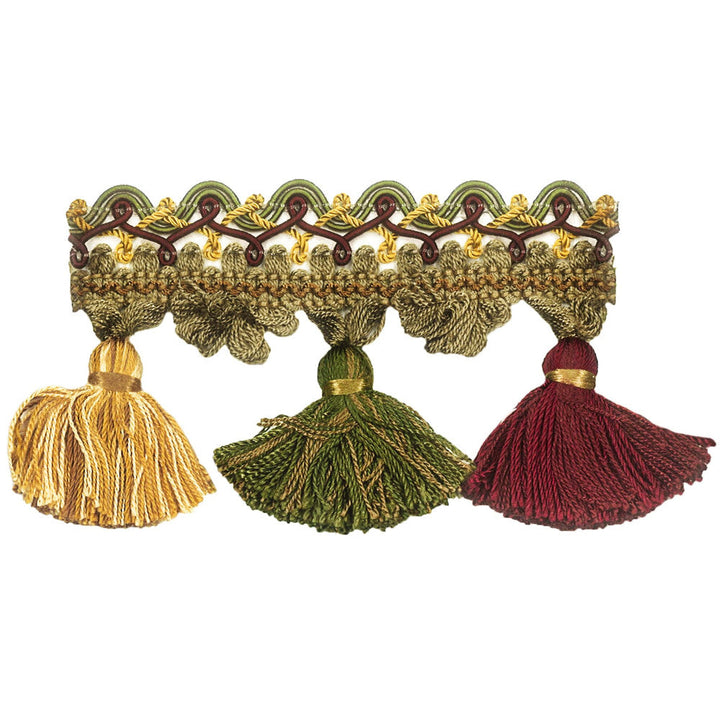 Apollo 52 Cypress by Stout Trim Stout Trim Apollo 52 CypressTrim ART OF DESIGN TASSEL FRINGE CHINA </p><p>Repeat: H: 0.000, V: 0.000 2.5 in - Fabric Carolina -