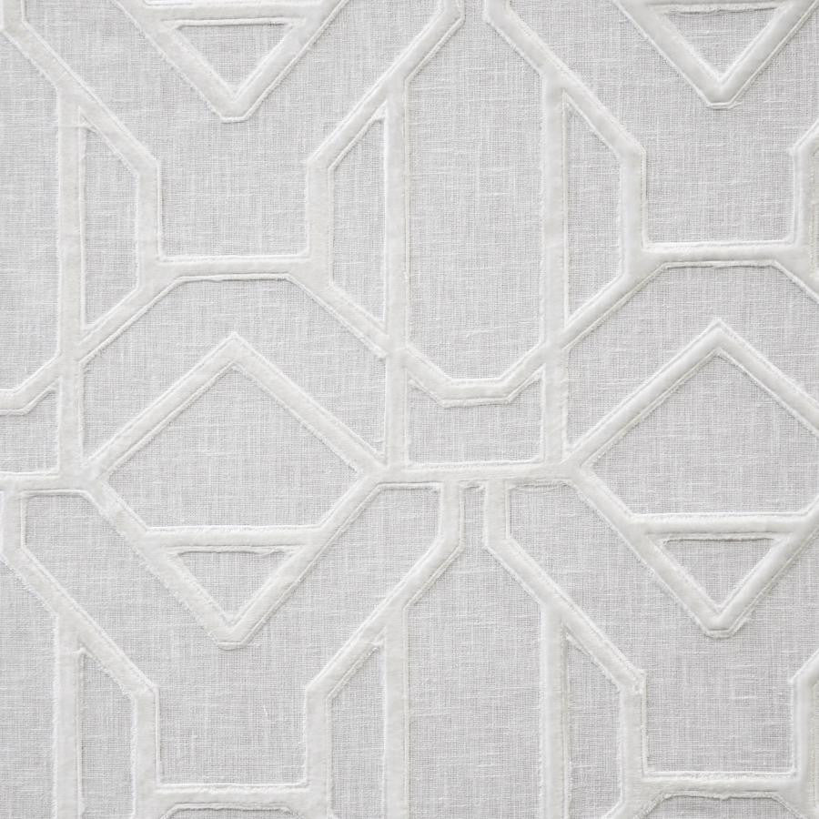 Aviation # 732 Snowflake by Maxwell Designer Fabric Color Theory-Vol.V Caffe Latte 70% POLYESTER/30% COTTON NONE INDIA V-9.25"H-8.25" 54"EMB51.5 - Swanky Fabrics -
