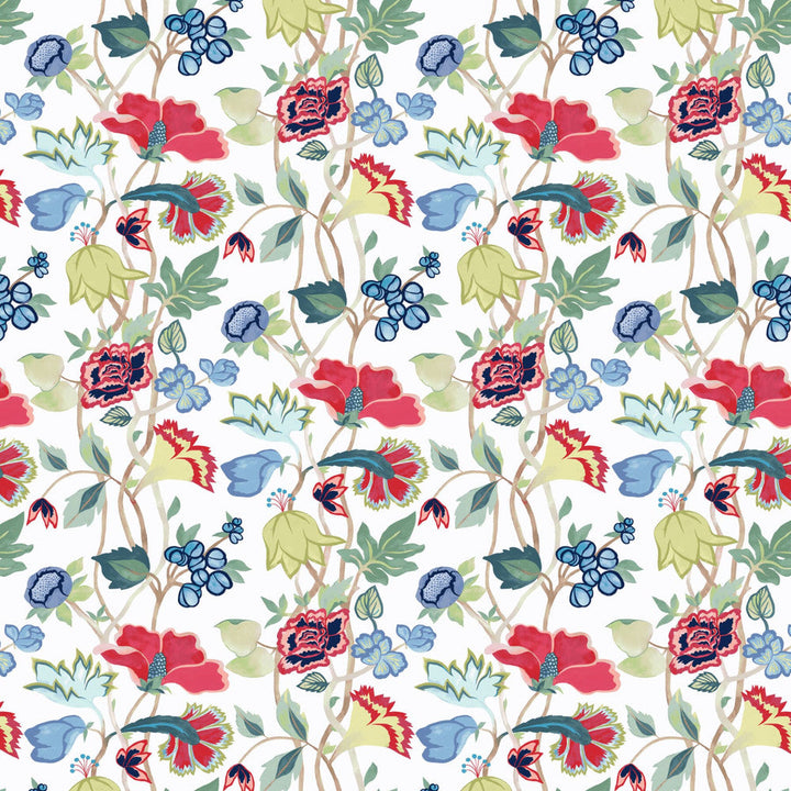 Aquarius 3 Rouge by Aoc Designer Fabric SERENDIPITY 85%COT 15%LIN USA CATB 117-2013 Horizontal: 27 and Vertical: 36.625 54 in - Swanky Fabrics -