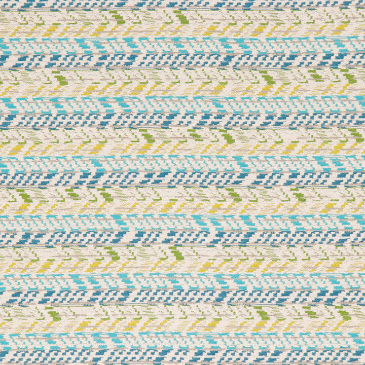 Arizona Cyan by Bella-Dura Designer Fabric  100% BELLA DURA POLYOLEFIN USA 70000 H: 13.375'' V: 6.5'' 53.5''  - Swanky Fabrics -