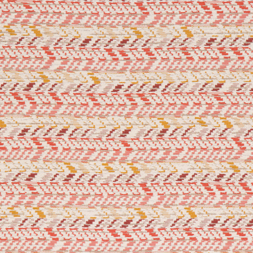 Arizona Persimmon by Bella-Dura Designer Fabric  100% BELLA DURA POLYOLEFIN USA 70000 H: 13.375'' V: 6.5'' 53.5''  - Swanky Fabrics -