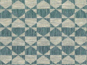 Arliss Teal 312 by Norbar Designer Fabric PANAMA 81% POLYESTER - 19% COTTON INDIA 2 1/2"V - 2"H 54" - Swanky Fabrics -
