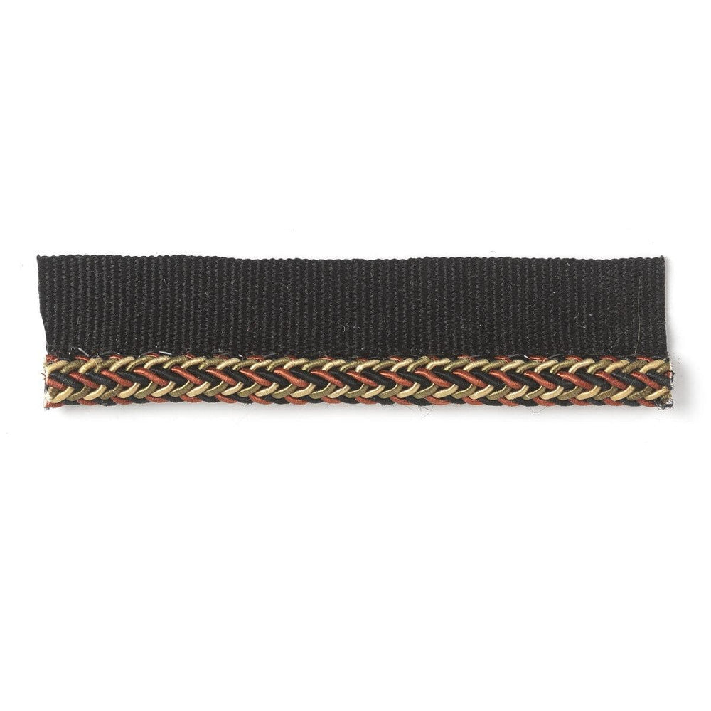 Armstrong 3 Ebony by Stout Designer Trim MYSTIQUE TRIM 52%SVI 41%COT 7%POL CHINA Horizontal: 0.000 and Vertical: 0.000 0.25 in - Swanky Fabrics -
