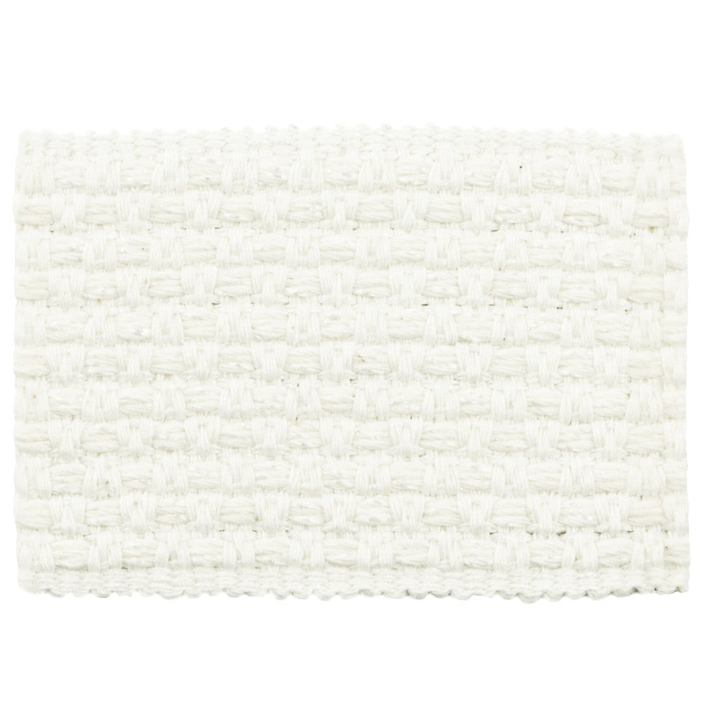 Arpegio 3 White by Stout Designer Trim TREND ALERT TRIM 73%COT 20%LIN 7%SVI CHINA Horizontal: 0 and Vertical: 0 2 in - Swanky Fabrics -