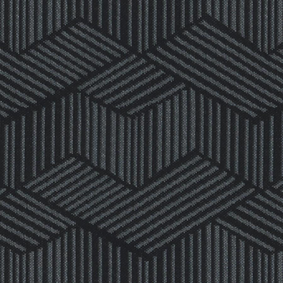 Alongshore # 624 Anthracite by Maxwell Designer Fabric Home & Garden-Act Viii 100% SOLUTION DYED POLYOLEFIN INDIA V-7.6" H-6.85" 55.5" - Swanky Fabrics -